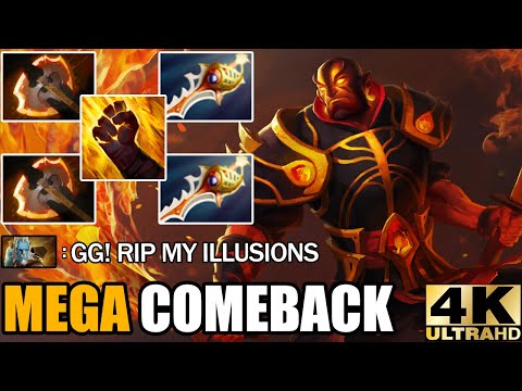 Double Rapier + Battle Fury Ember Spirit Deleted Phantom Lancer Epic Mega Creeps Comeback Dota 2