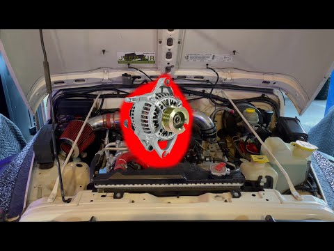 Jeep Wrangler TJ alternator replacement instructions