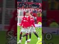 ❤ Sancho Is Back On The Pitch #shorts #manchesterunited #sancho