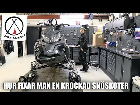 SnowRider TV Ep. 56, Säsong 3 - Hur fixar man en krockad snöskoter, Pjesker Adventure