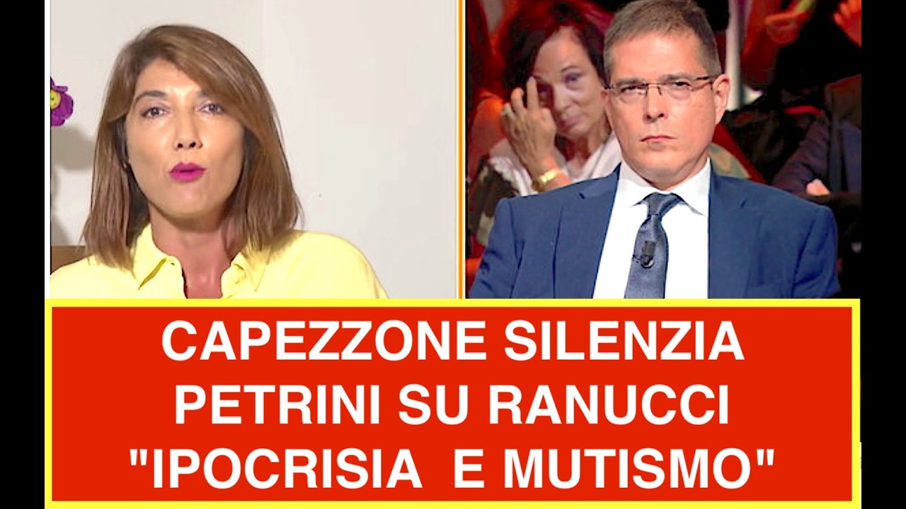 CAPEZZONE SILENZIA PETRINI SU TUTTA LA LINEA SU RANUCCI "IPOCRISIA  E MUTISMO"