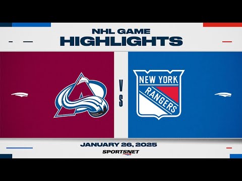 NHL Highlights | Avalanche vs. Rangers - January 26, 2025