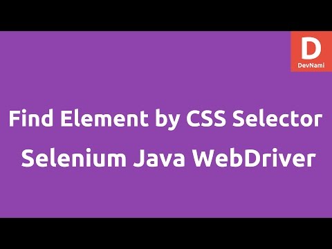 Find element by CSS Selector Selenium Java