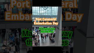 Embarkation day from Port Canaveral Carnival Freedom. Lines& a little patience. #cruise #dog #line