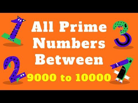 All Prime Numbers List Between - 9000 Up To 10000