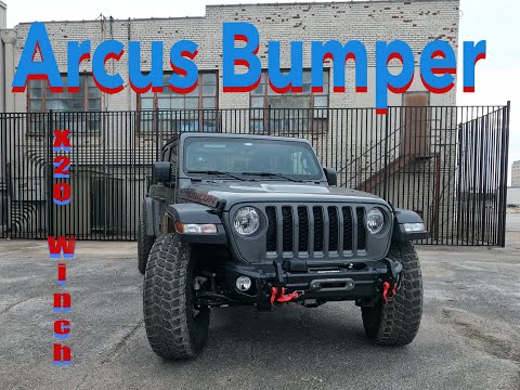Rugged Ridge Arcus Bumper and Smittybuilt X20 winch install on the overland Gladiator build