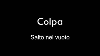 Colpa-Salto nel vuoto.