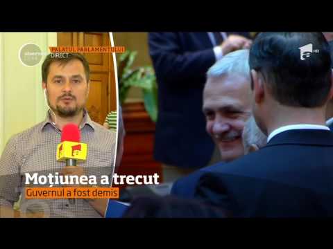 Guvernul Grindeanu a fost demis