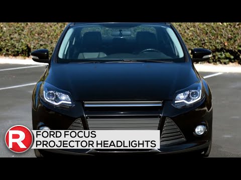 Ford Focus Headlights - Spec-D Projector Headlights with LED Strip w/ DRL - How to Install DIY