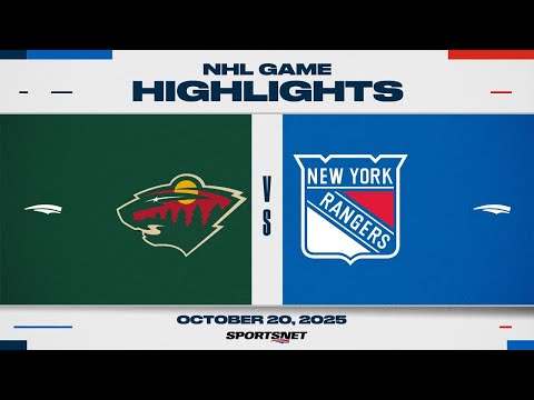 NHL Highlights | Wild vs. Rangers - October 20, 2025
