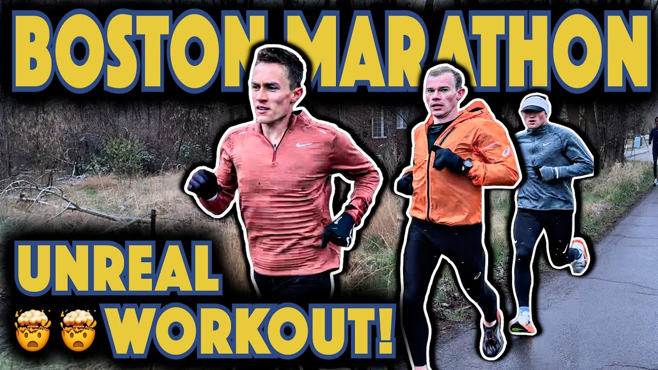 BOSTON MARATHON Workout ft. Conner Mantz & Clayton Young
