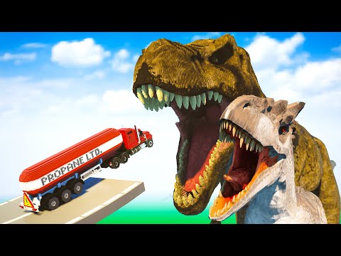 Cars vs Dinosaur Movie | Teardown