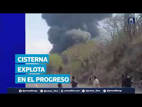 Así fue la explosión de cisterna que provocó incendio en ruta al Atlántico