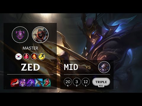 Zed Mid vs Orianna - KR Master Patch 11.10