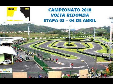 Terceira Etapa, abril/2018 do Campeonato de kart indoor em Volta Redonda