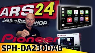 Pioneer SPH-DA230DAB | 2-DIN Autoradio mit DAB+ | Apple CarPlay und Android Auto | ARS24