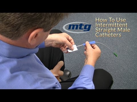 How To Use A Urinary Intermittent Straight Male Catheter