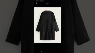 SHEIN Abrigo teddy de peluche tipo gabardina
