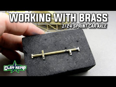 HOW-TO....WORK WITH BRASS: Soldering a scratch building a 1/24 model sprint car axle