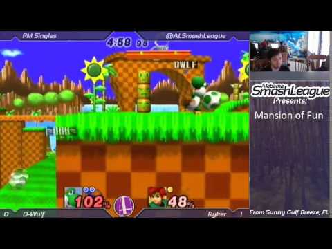 Smash(ed) at the McMansion 5 - Dinowulf (Yoshi) vs. Ryker (Roy, Mario) - Project M
