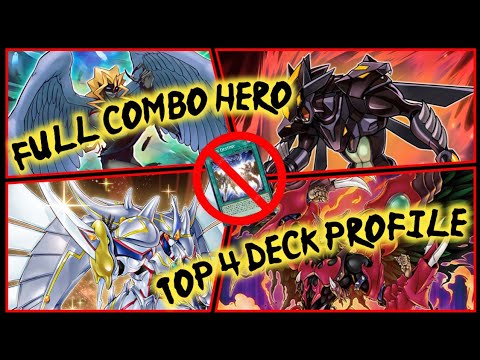 Yu-Gi-Oh! Dah Top 4 Full Combo Hero Deck Profile! Let's Play Without Fusion Destiny and Deny Wins!