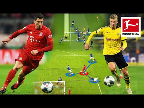 How Haaland & Lewandowski Score Their Goals - Tactical Analysis