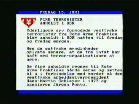 Røde Terrorister i Øst-Tyskland sidst i 80erne