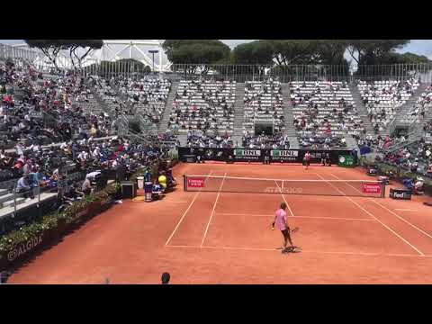 Andrej Rublev vs Lorenzo Sonego LIVE match point - Quarti di finale Atp 1000 Roma 2021