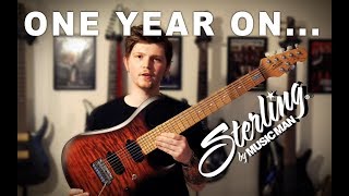 Video thumbnail for Sterling by Musicman JP157 - One Year On - John Petrucci Signature by Jamie Ford