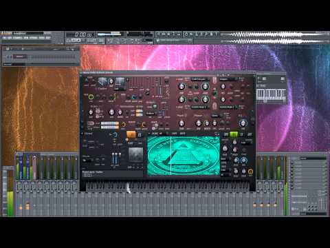 The Illuminati being played through Harmor (FL Studio)