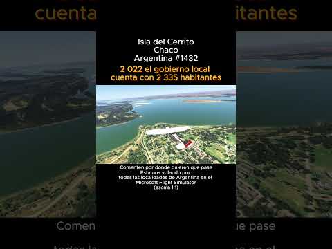 Isla del Cerrito, Chaco desde el Microsoft Flight Simulator #isladelcerrito #chaco #msfs #argentina