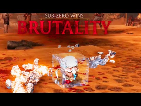 THE AMAZING UNBREAKABLE SUB ZERO BRUTALITY - Mortal Kombat X "Sub Zero" Gameplay