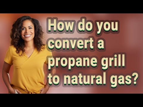 How do you convert a propane grill to natural gas?