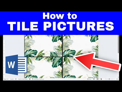 How to Tile Pictures in Microsoft Word | Make Tiled Background in Word