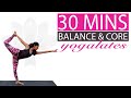 Yoga Workout for Abs + Core & Balance | FIT 30 | Yogalates with Rashmi