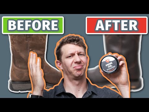 Wie man Lederstiefel mit Nerzöl pflegt | Wie stark dunkelt Nerzöl Leder nach?