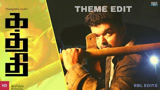 Kaththi Theme…The Sword of Destiny Edit | Thalapathy Vijay | Anirudh Ravichander