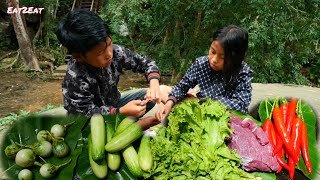 Buy some food for go to cook on the mountain and Waterfall_Eat2Eat