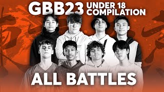 CRAZY COMBO 🔥 - U18 Battles Compilation | GBB23: WORLD LEAGUE