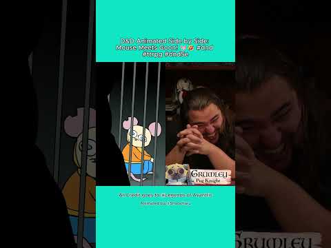 D&D Animated Side by Side: Mouse Meets Goon! 🐭🤣 #dnd #ttrpg #dnd5e