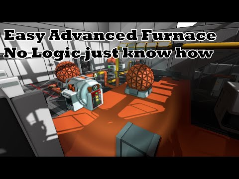 Stationeers -  Easy Advanced Furnace no logic needed. easy setup and use guide.