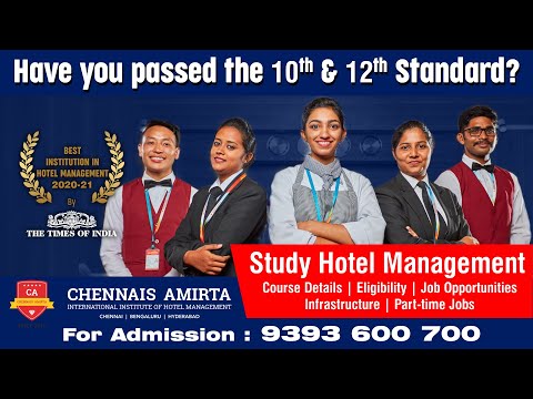 Chennais Amirta International Institute of Hotel Management Bangalore General video thumbnail 8