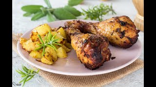 Cosce di pollo in friggitrice ad aria