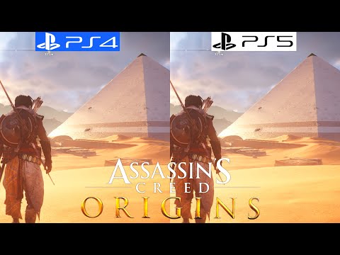 Assassin's Creed Origins PS4 vs PS5 60FPS - Graphics Comparison - Framerate - 4K - Loading Times
