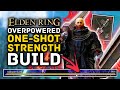 Elden Ring - OVERPOWERED One Shot Berserk Strength Build!
