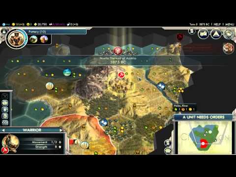 (Ep 01) Let's Play Civilization 5 Gods and Kings Austria