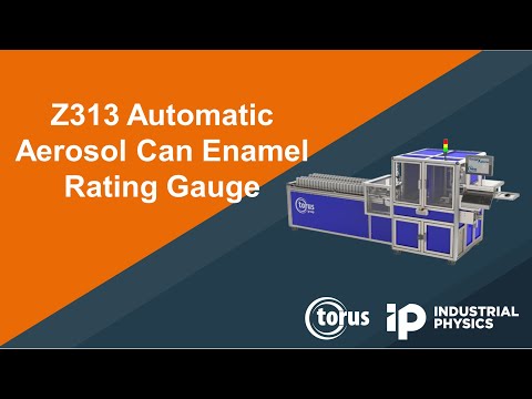 Video do Medidor Automático de Avaliação de Verniz para Latas de Aerossol Z313