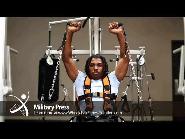 Wheelchair Fitness Solution | Exercise: Military Press (37 of 40)