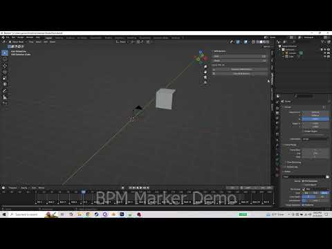 Blender Plugin BPM Marker Tool(Animate to music easy)