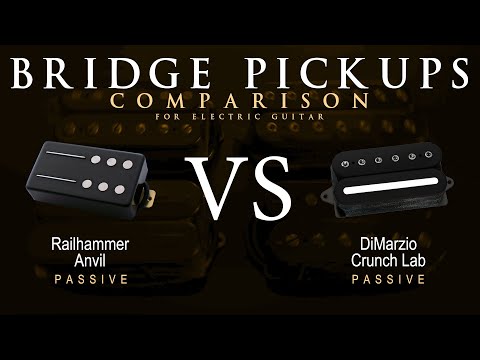 Railhammer ANVIL vs DiMarzio CRUNCH LAB - Bridge Guitar Pickup Comparison Tone Demo
